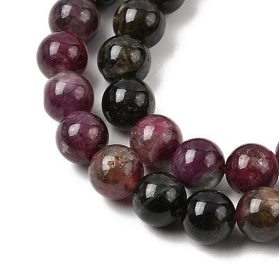Natural Multicolor Tourmaline Beads Strands G-A293-B04-01-1