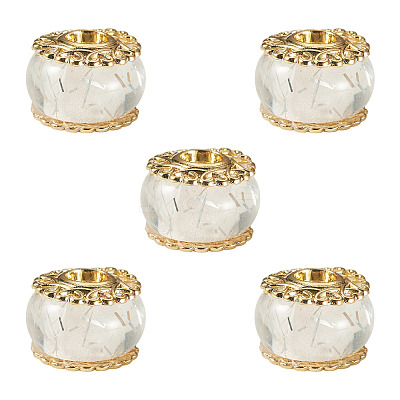 5Pcs Alloy European Beads MPDL-TADJ0001-02A-1