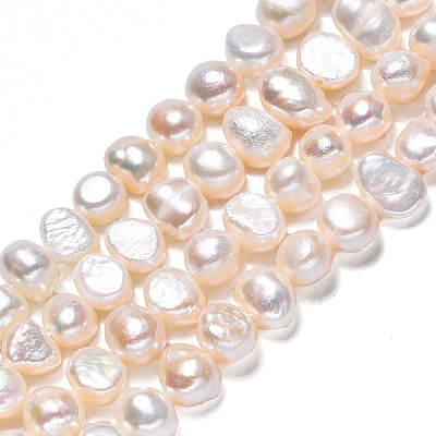 Natural Cultured Freshwater Pearl Beads Strands X-PEAR-N014-05B-1