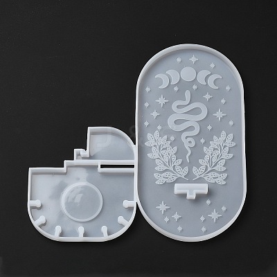DIY Witchcraft Wall Hanging Candle Holder Display Silicone Molds DIY-G086-11A-1