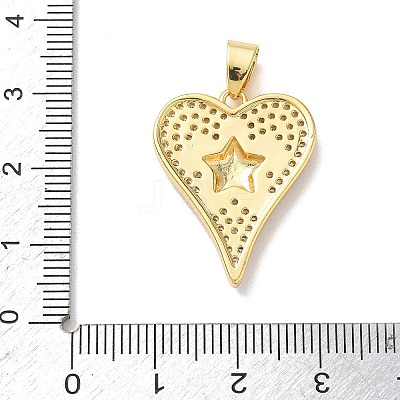 Two Tone Brass Micro Pave Clear Cubic Zirconia Pendants KK-L268-025G-05-1