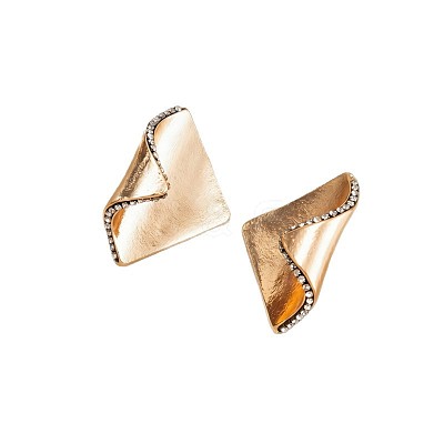 Alloy & Crystal Rhinestone Stud Earrings WGE0C74-01-1