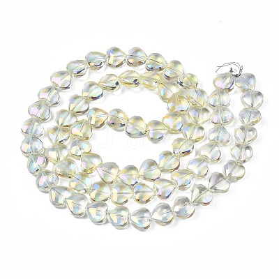 Electroplate Glass Beads Strands X-EGLA-S188-14-B02-1
