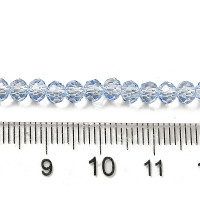 Transparent Baking Paint Glass Beads Strands DGLA-A034-T4mm-D13-1
