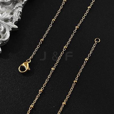 304 Stainless Steel Satellite Chain Necklaces X-NJEW-L173-012-G-1
