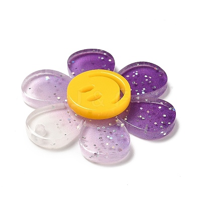 Gradient Color Transparent Acrylic Pendants OACR-H004-01C-1