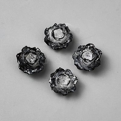 Resin Rose Flower Cabochons CRES-TAC0007-10B-1