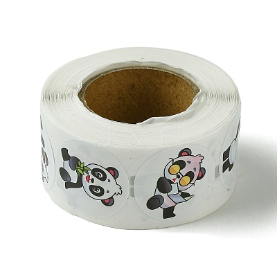 Cartoon Patterns Paper Gift Sticker Rolls DIY-R083-03E-1