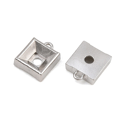 304 Stainless Steel Charm Rhinestone Settings SA-CBAC865-07D-P-1