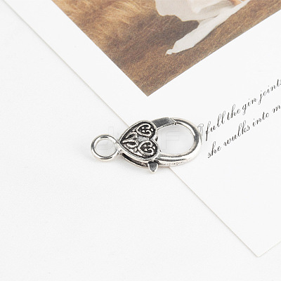 Zinc Alloy Lobster Claw Clasps PURS-PW0005-072AS-1
