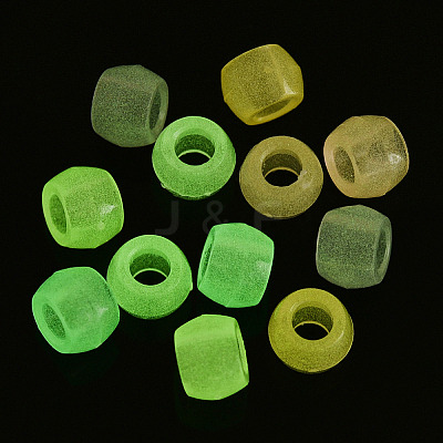 Transparent Luminous Acrylic Beads X-OACR-N137-34-1