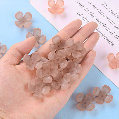 Frosted Acrylic Bead Caps MACR-S371-06A-763-1