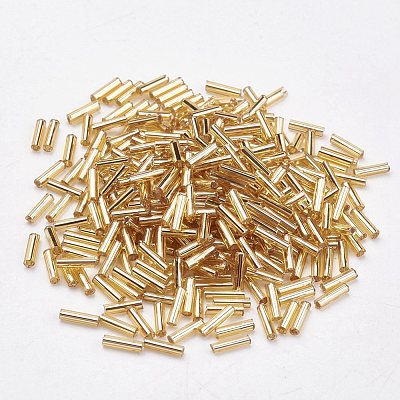 Glass Bugle Beads SEED-E001-9mm-22-1