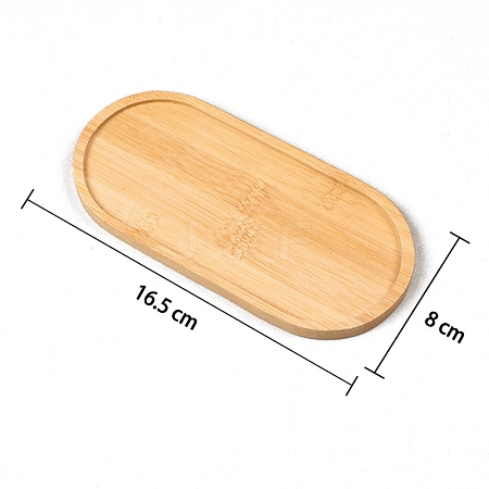 Oval Wood Mosaic Base PW-WG55259-11-1