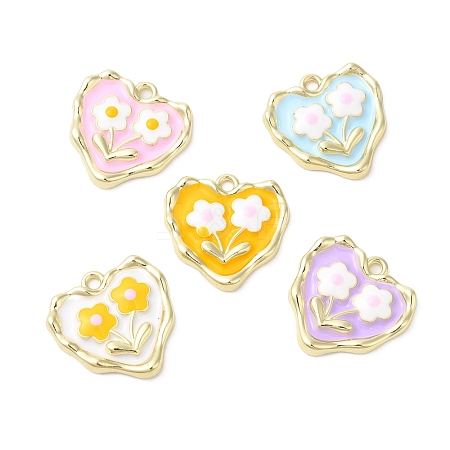 Alloy Enamel Pendants ENAM-D050-12G-1