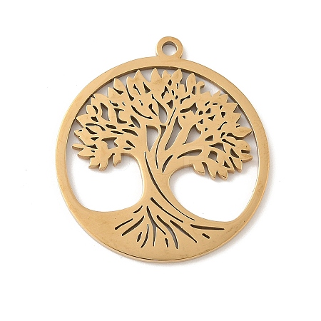 304 Stainless Steel Pendants STAS-V016-11G-1