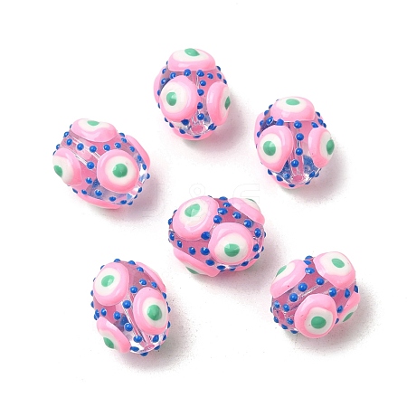 Glass Enamel Beads GLAA-C038-01I-1