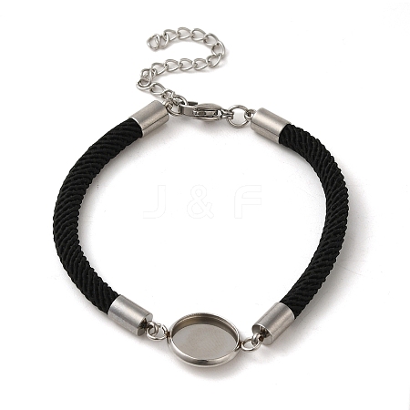 Milan Cord & 304 Stainless Steel Bracelets Making LS-MAK-H004-02E-P01-1