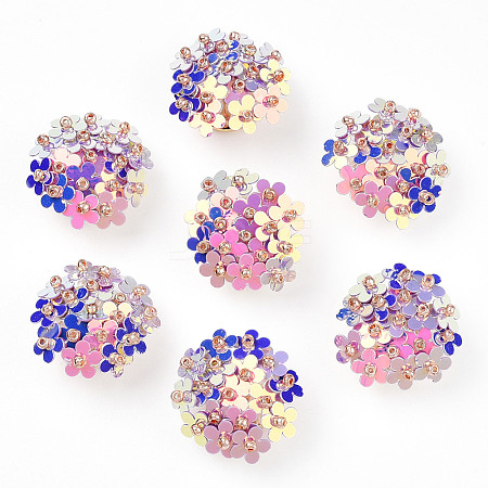 PVC Paillette Cabochons FIND-S321-01I-1