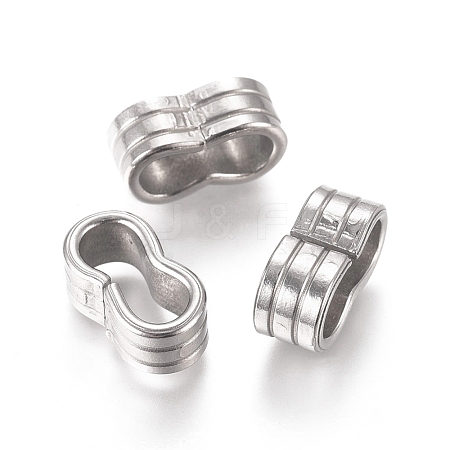 201 Stainless Steel Slide Charms/Slider Beads STAS-L238-057A-P-1