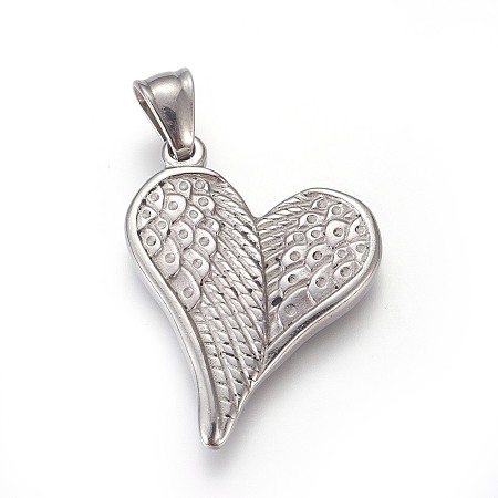 Non-Tarnish 304 Stainless Steel Pendants with 201 Stainless Steel Clasp LS-STAS-E449-13P-1