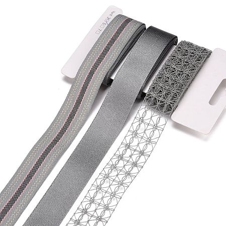 9 Yards 3 Styles Polyester Ribbon SRIB-A014-G02-1