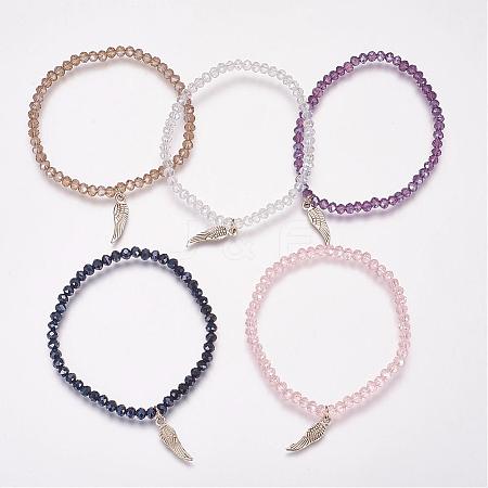 Glass Beads Stretch Bracelets BJEW-PH00854-1