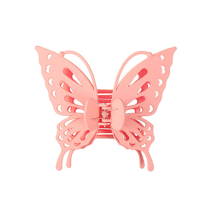 Hollow Butterfly Shape Plastic Large Claw Hair Clips PW-WG59392-03-1