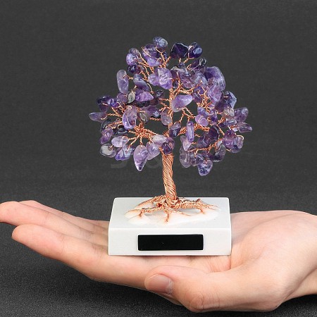 Natural Amethyst Wealth Tree Sculpture PW-WG89A9B-02-1