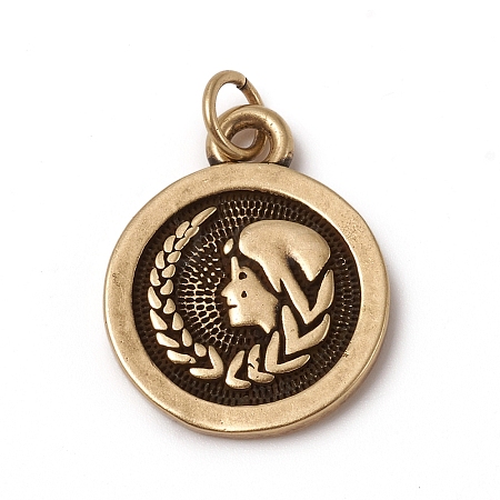 Brass Pendants LS-KK-I668-01AB-05-1