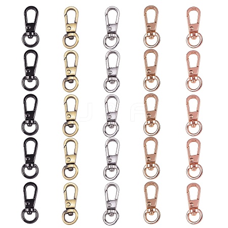 Alloy Swivel Clasps PALLOY-SZ0001-08-1