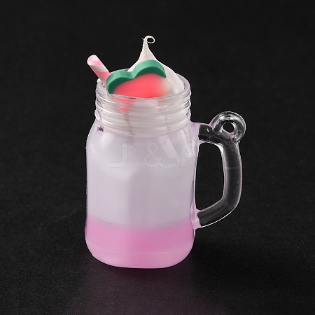 Resin Pendants RESI-WH0076-88-1