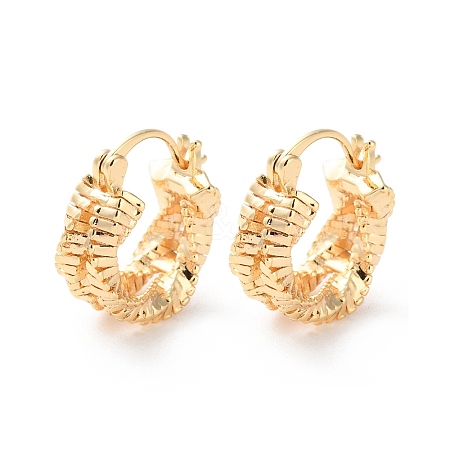 Rack Plating Brass Hoop Earrings EJEW-S241-25G-1