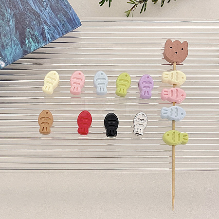 Opaque Acrylic Beads OACR-N163-72-1
