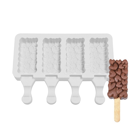 Food Grade DIY Rectangle Ice-cream Silicone Molds LS-DIY-D062-03B-1