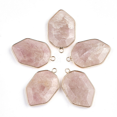 Natural Strawberry Quartz Pendants G-S344-13A-1