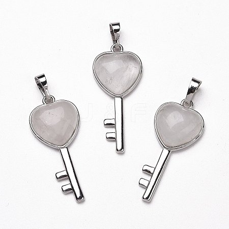 Natural Quartz Crystal Pendants G-I321-06P-18-1