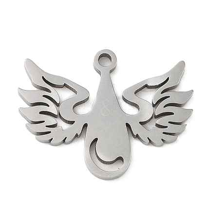 Non-Tarnish 5Pcs 201 Stainless Steel Pendants STAS-B064-17P-1