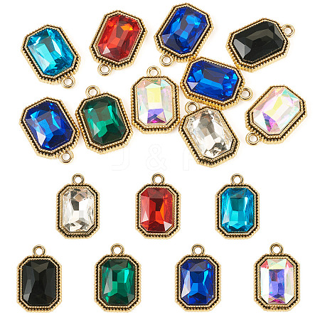 10Pcs UV Plating Alloy Pendants ALRI-TADJ0001-06-1