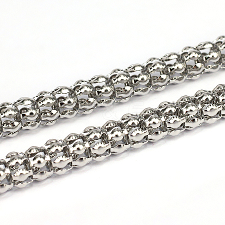 304 Stainless Steel Popcorn Chains CHS-L001-19-8mm-1