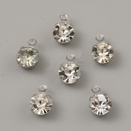 Brass Micro Pave Cubic Zirconia Charms X-KK-WH0062-112D-P-1