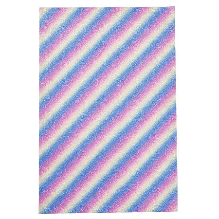 Stripe Pattern PU Leather Fabric AJEW-WH0149B-04-1