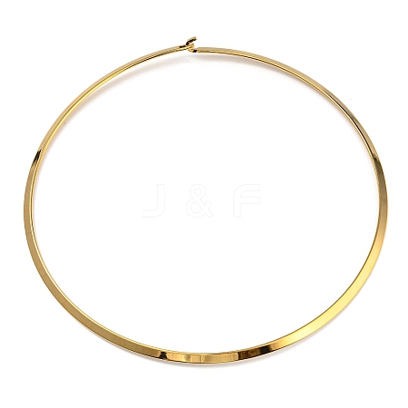 Vacuum Plating 202 Stainless Steel Choker Necklaces NJEW-H011-04G-1