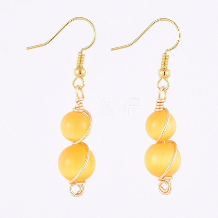 Brass Dangle Earrings EJEW-JE03989-02-1