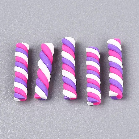 Handmade Polymer Clay Beads CLAY-N012-02E-1