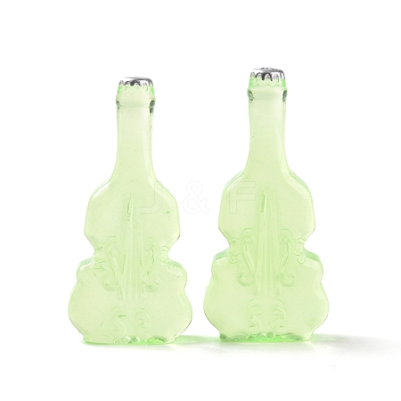 Violin Shape Dummy Wine Bottle Resin Cabochon RESI-E025-01C-1