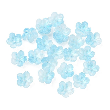Dyed & Heated Glass Bead Caps GLAA-C042-01E-1