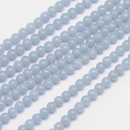 Natural Angelite Beads Strands LS-G-L411-18-4mm-1