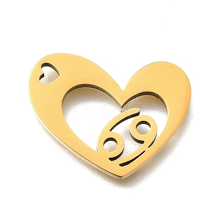 201 Stainless Steel Pendants STAS-A116-01G-04-1