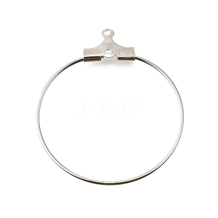 Rack Plating Brass Ring Hoop Earrings KK-L125-01P-1